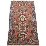 Semi-Antique Very Fine Hand Knotted Kazak Kula Village Carpet