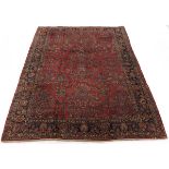 Antique Hand Knotted Sarouk Carpet, ca. 1920's/30's