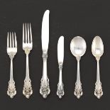 Wallace Sterling Flatware for Twelve, "Grand Baroque" Pattern