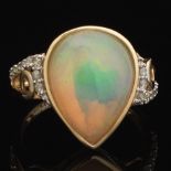Ladies' Opal and Diamond Ring