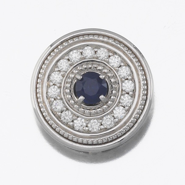 Ladies' Sapphire and Diamond Pendant