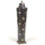 Wong Lee Glazed and Enameled Floor Vase