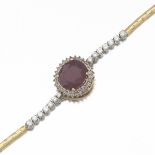 Ladies' Orianne Two-Tone Gold, 9.54ct Ruby and Diamond Bracelet, AIG Report