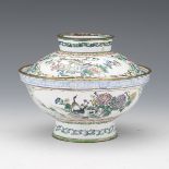 Chinese Enameled Lidded Bowl