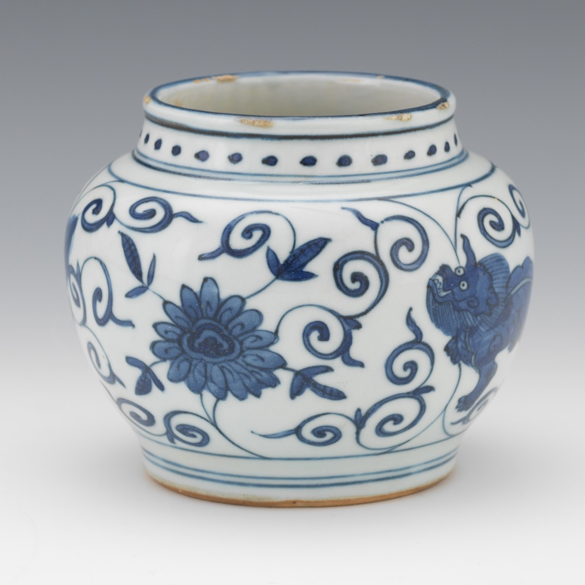 Chinese Porcelain Blue and White Jar, Apocryphal Wanli Marks - Image 5 of 7