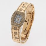 Ladies' 14 Gold and Diamond Geneve Watch