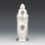 Faberge Italy Sterling Silver Cocktail Shaker, ca. Late 20th Century