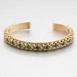 Emerald and Diamond Cuff Bracelet