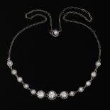 Ladies' Art Deco Platinum and Diamond Necklace