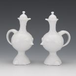 Bjorn Wiinblad Vintage Porcelain Olive Oil/Vinegar Cruet Set, for Rosenthal Germany