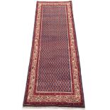 Semi-Antique Very Fine Hand Knotted Mir Saraband Runner