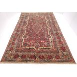 Semi Antique Very Fine Hand Knotted Sarouk Carpet