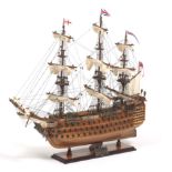 Hand Made Model of Admiral Nelson Flagship HMS "Victory", Estate of G. Gray Garland Jr.