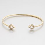 Ladies' Gold and Diamond Bangle