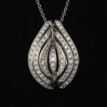 Ladies' Gold and Diamond Pendant on Chain