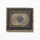 Victorian Gold and Black Enamel Mourning Brooch