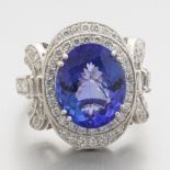 Ladies' Tanzanite and Diamond Ring