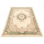 Vintage Hand Knotted Savonnerie Design Carpet