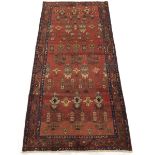 Semi-Antique Fine Hand Knotted Malayer Wide Runner/Carpet