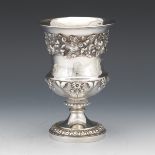 English George III Sterling Silver Campana Trophy Ducal Armorial Cup, by Rebecca Emes & Edw. Barnar
