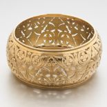 14k Yellow Gold Openwork Bangle Bracelet