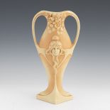 Art Nouveau Austrian Pottery Vase, Grumbach