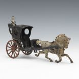 Vintage Cast Iron Horse and Carriage