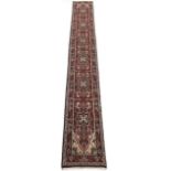 Fine Hand Knotted Extra Long Heriz Runner