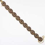 Ladies' Renaissance Revival Gold and 41.0 ct Garnet Bracelet