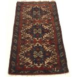 Antique Hand Knotted Kazak Carpet, ca. 1920's