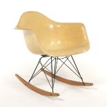 Charles and Ray Eames Fiberglass Rocker, Transitional Zenith to Herman Miller, ca. 1950's