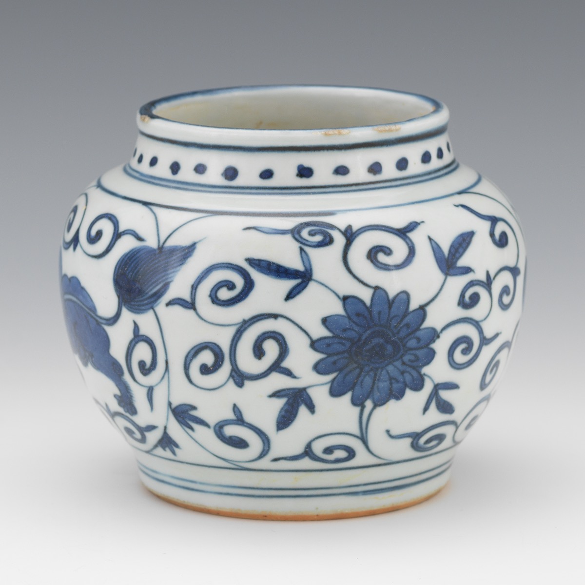 Chinese Porcelain Blue and White Jar, Apocryphal Wanli Marks - Image 2 of 7