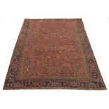 Antique Fine Hand Knotted Heriz Carpet, ca. 1920's