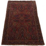 Antique Hand Knotted Sarouk Carpet, ca. 1920's