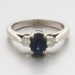 Ladies' 1.25 ct Sapphire and Diamond Ring