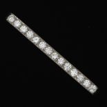 Tiffany & Co. Platinum and Diamond Bar Pin