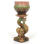 Majolica Jardiniere with Stand