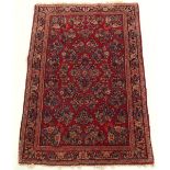 Near Antique Hand Knotted Sarouk Carpet, ca. 1930's/40's NEED RE-MEASURE