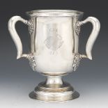 Tiffany & Co. Belle Epoque Sterling Silver Large Tri-Handle Trophy Cup, dated 1916