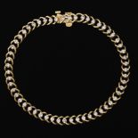 Ladies' Vintage Gold and Diamond Link Bracelet