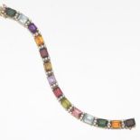 Ladies' Gemstone and Diamond Bracelet