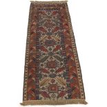 Antique Hand Knotted Caucasian Runner, ca. 1920's
