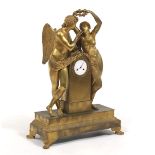 Bronze Figural Clock Circa 1870