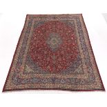 Semi-Antique Hand Knotted Kashan Carpet