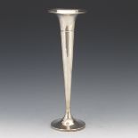 Sterling Silver Tall Trumpet Vase