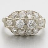 Ladies' Art Deco Gold and Diamond Ring