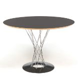 Modernist Dining Table with Chrome Base