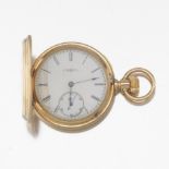 Six Size Elgin Ladies Gold Hunters Case Pocket Watch