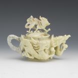 Carved Soapstone Teapot