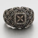 Ladies' Gabriel & Co. Sterling Silver and Diamond Ring